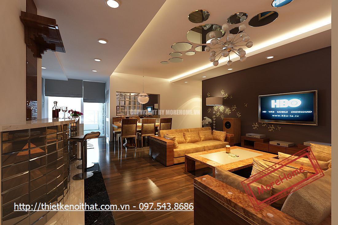 Thiết kế nội thất chung cư N05