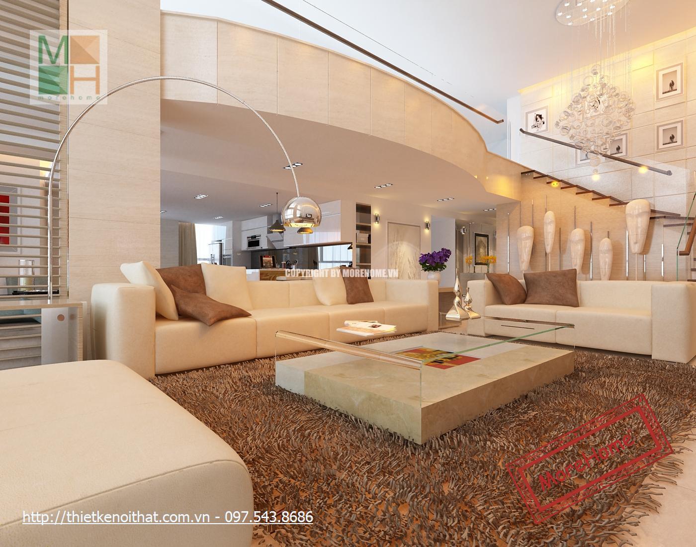 Thiết kế nội thất penthouse