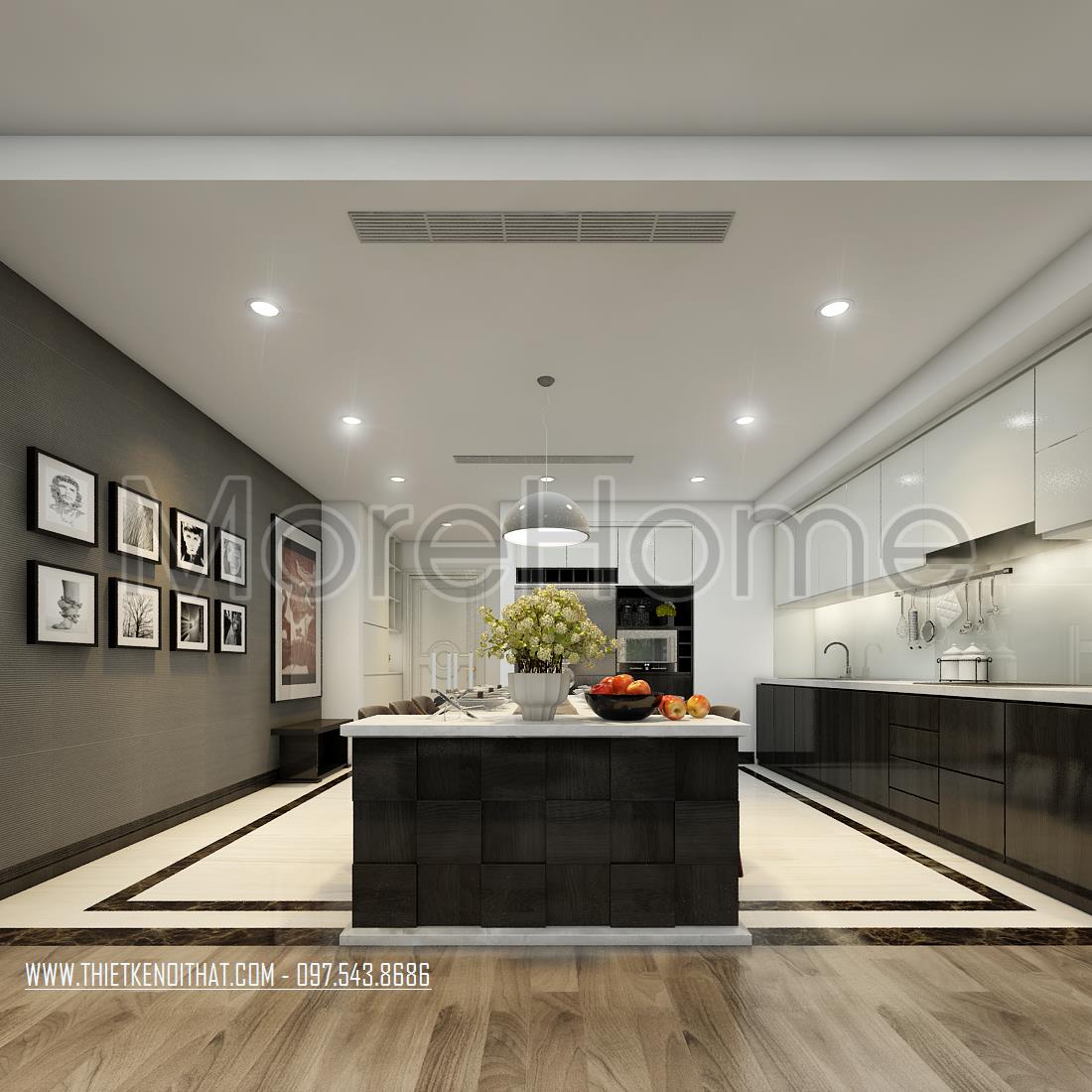 thiết kế nhà chung cư 64m2
