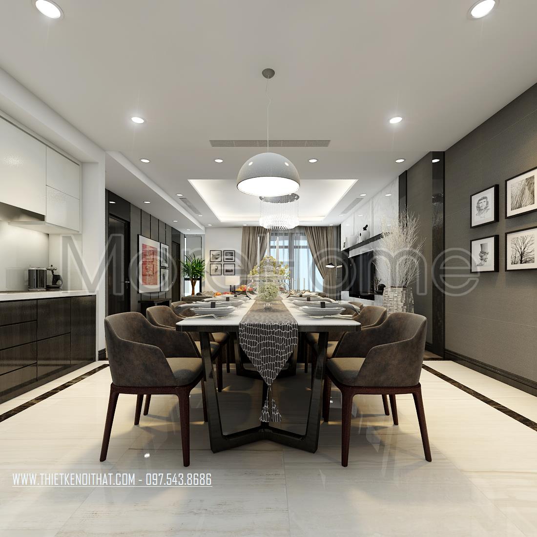 thiết kế nhà chung cư 64m2