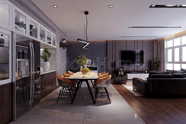 Thiết kế căn hộ theo phong cách đương đại ở HCM