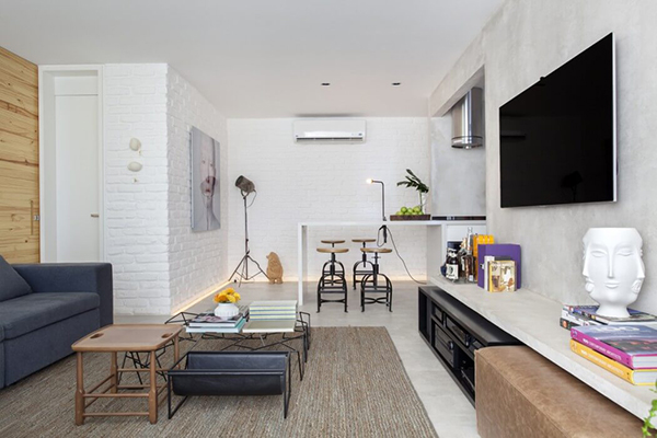 Căn hộ 40m2 với nội thất hiện đại và sang trọng phù hợp cho người trẻ