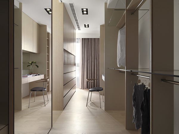 Căn hộ hiện đại với sự tương phản ánh sáng và bóng tối ấn tượng