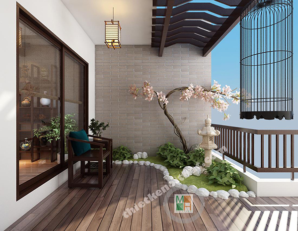 Phong cách nhà ở căn hộ chung cư  kiểu nhật hiện đại