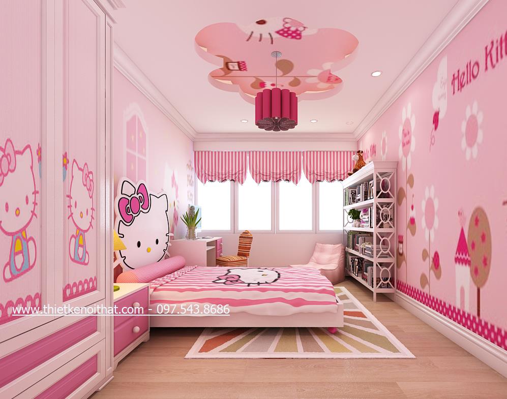 thiết kế phòng ngủ chung cư Mandarin Garden - chị Dung