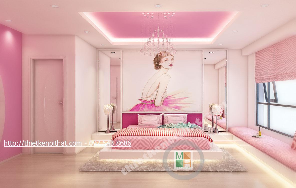 thiết kế phòng ngủ Timescity - chị Linh