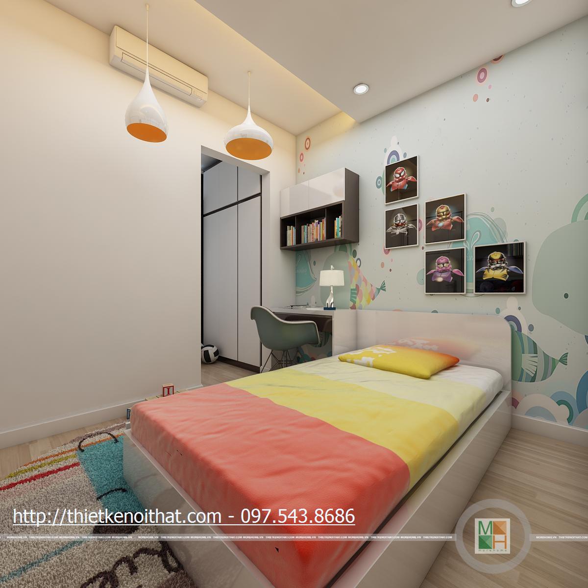 thiết kế phòng ngủ của bé