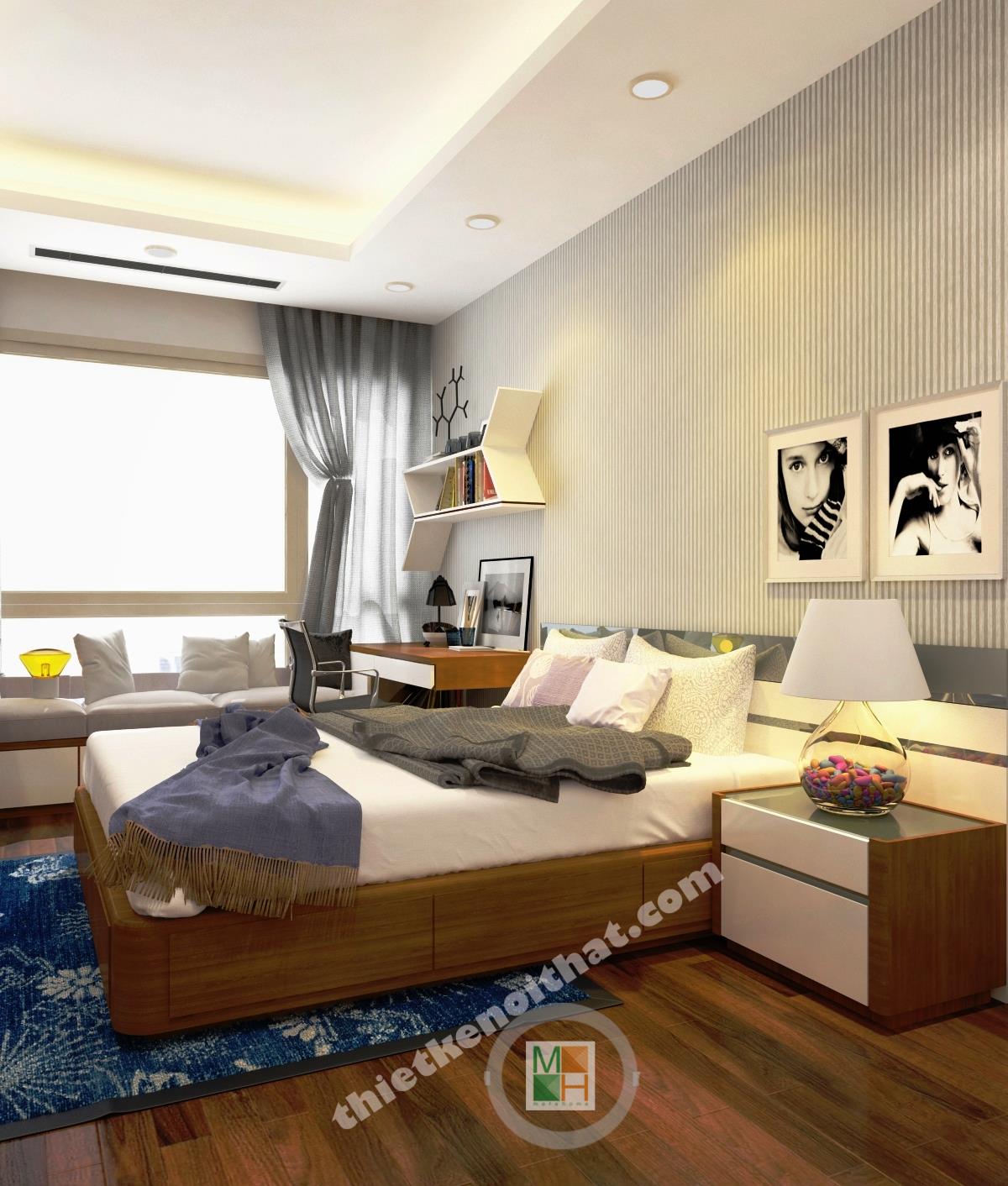 thiết kế phòng ngủ tại Mandarin Garden - Mr Thắng