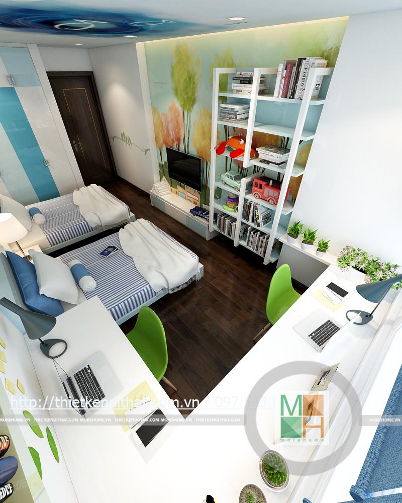 Thiết kế phòng ngủ trẻ em tại chung cư Mandarin Garden