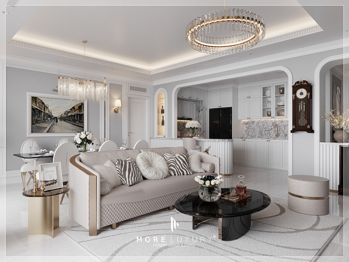 Thiết kế nội thất chung cư Tân Cổ Điển