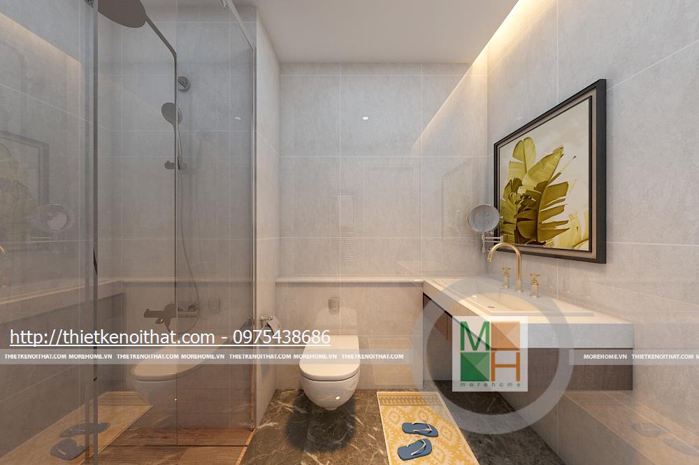  thiết kế nội thất phòng tắm căn hộ chung cư Mandarin Tòa A1505 chị My Lan