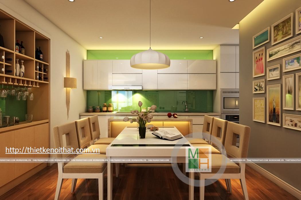 Thiết kế phòng ăn Mandarin chị Hiền