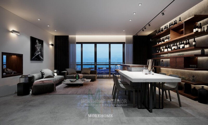 Thiết kế nội thất chung cư Vinhomes Sky Lake sang trọng Thiết kế chung cư hiện đại
