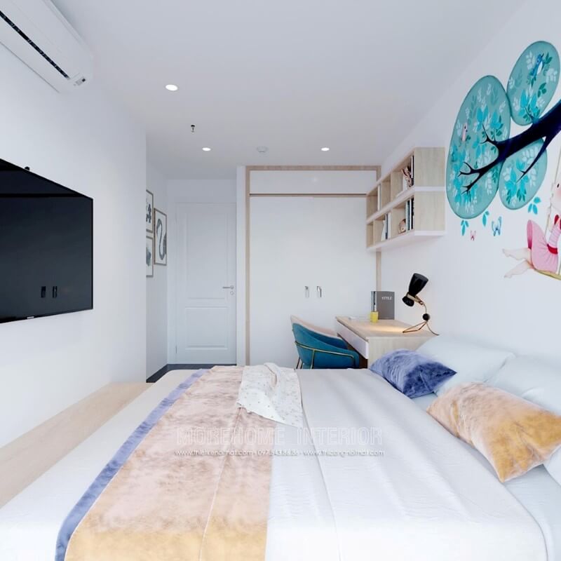 Thiết kế nội thất phòng ngủ con tại căn hộ cao cấp Thiết kế nội thất phòng ngủ chung cư