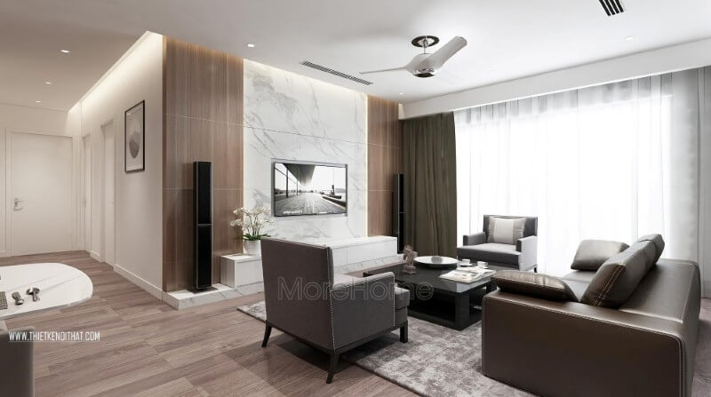 Mẫu thiết kế nội thất chung cư cao cấp Imperia Garden sang trọng thiết kế chung cư