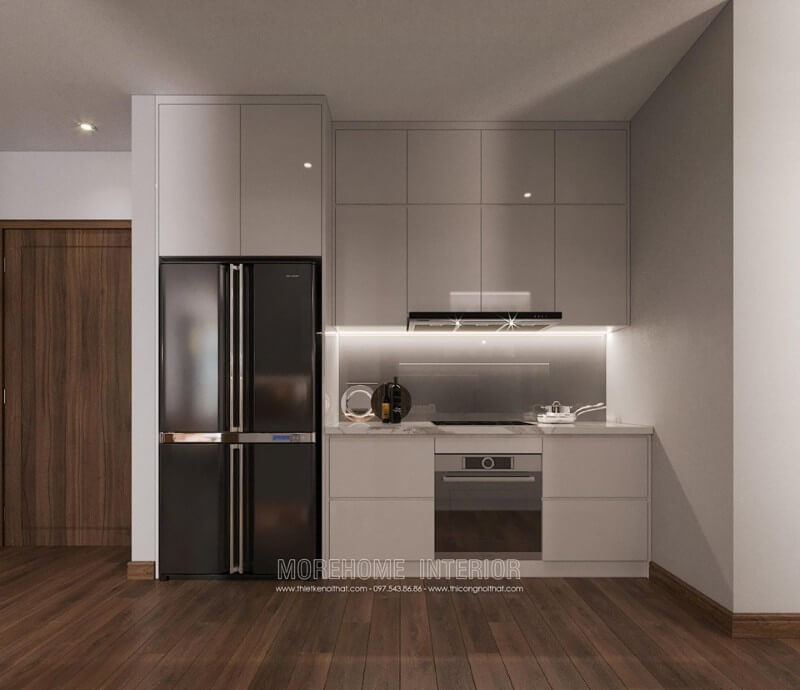 Thiết kế tủ bếp chung cư nhỏ đẹp