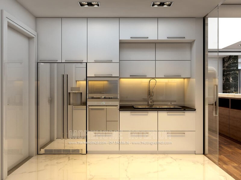 Thiết kế tủ bếp chung cư nhỏ đẹp
