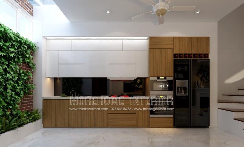 Thiết kế tủ bếp chung cư nhỏ đẹp