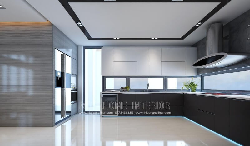 Thiết kế tủ bếp chung cư nhỏ đẹp
