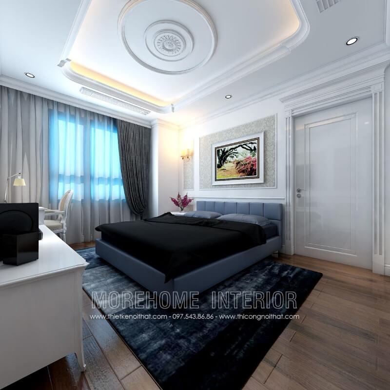 Morehome mách bạn mẫu giường ngủ gỗ tự nhiên bọc da cao cấp ấn tượng cho nhà chung cư Nội thất giường ngủ chung cư đẹp