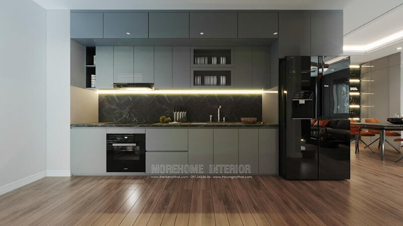 Thiết kế phòng bếp chung cư nhỏ hiện đại