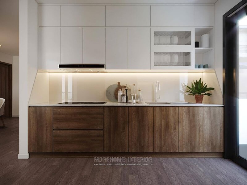 Thiết kế phòng bếp chung cư hiện đại