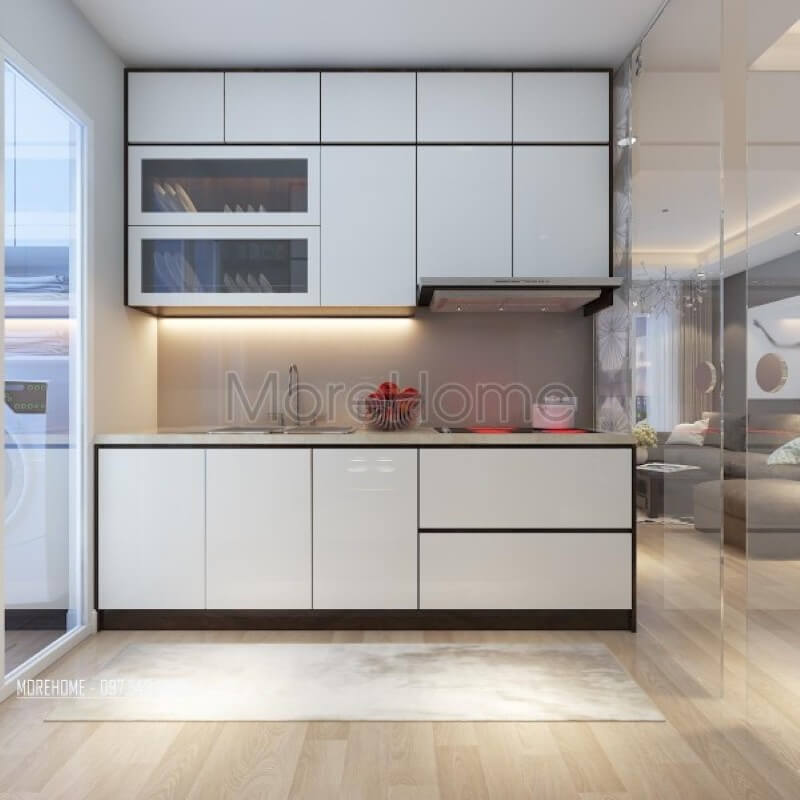 Thiết kế phòng bếp chung cư hiện đại