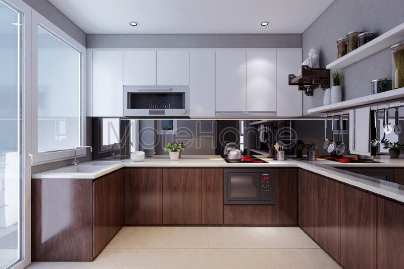 Thiết kế phòng bếp chung cư hiện đại