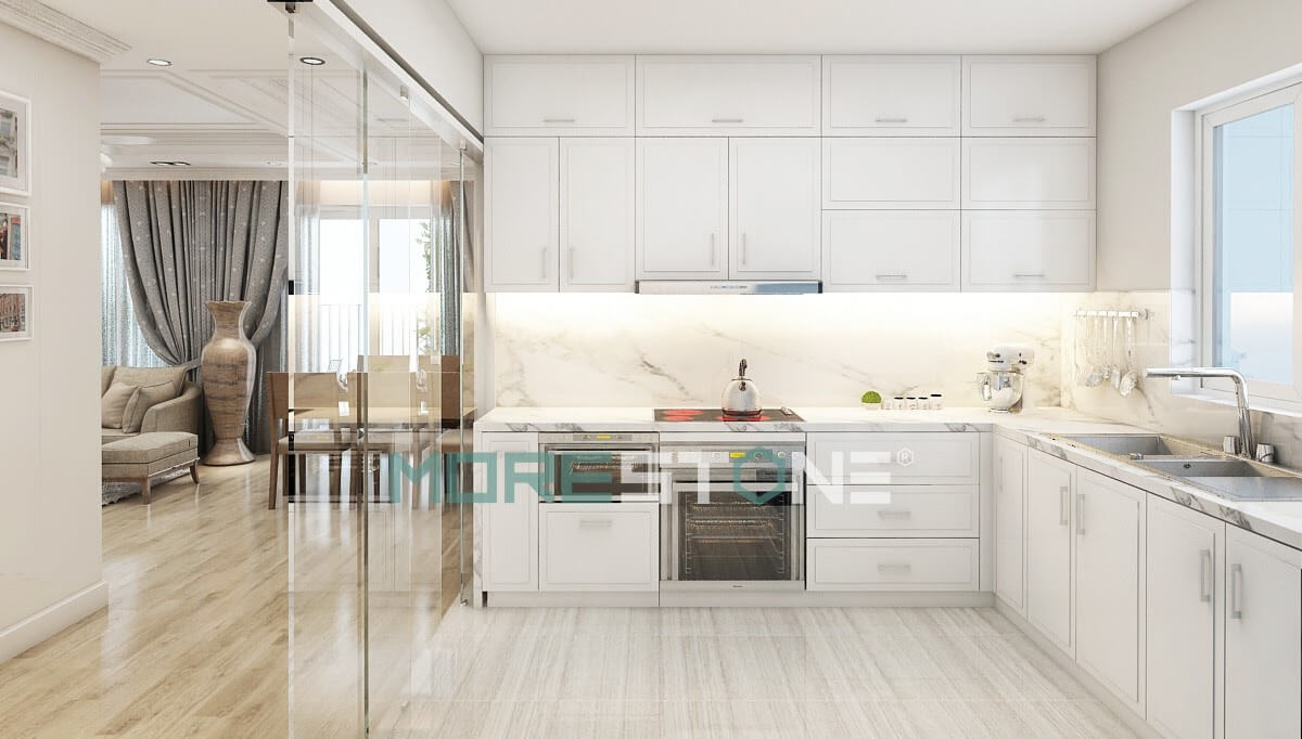 Thiết kế phòng bếp chung cư hiện đại