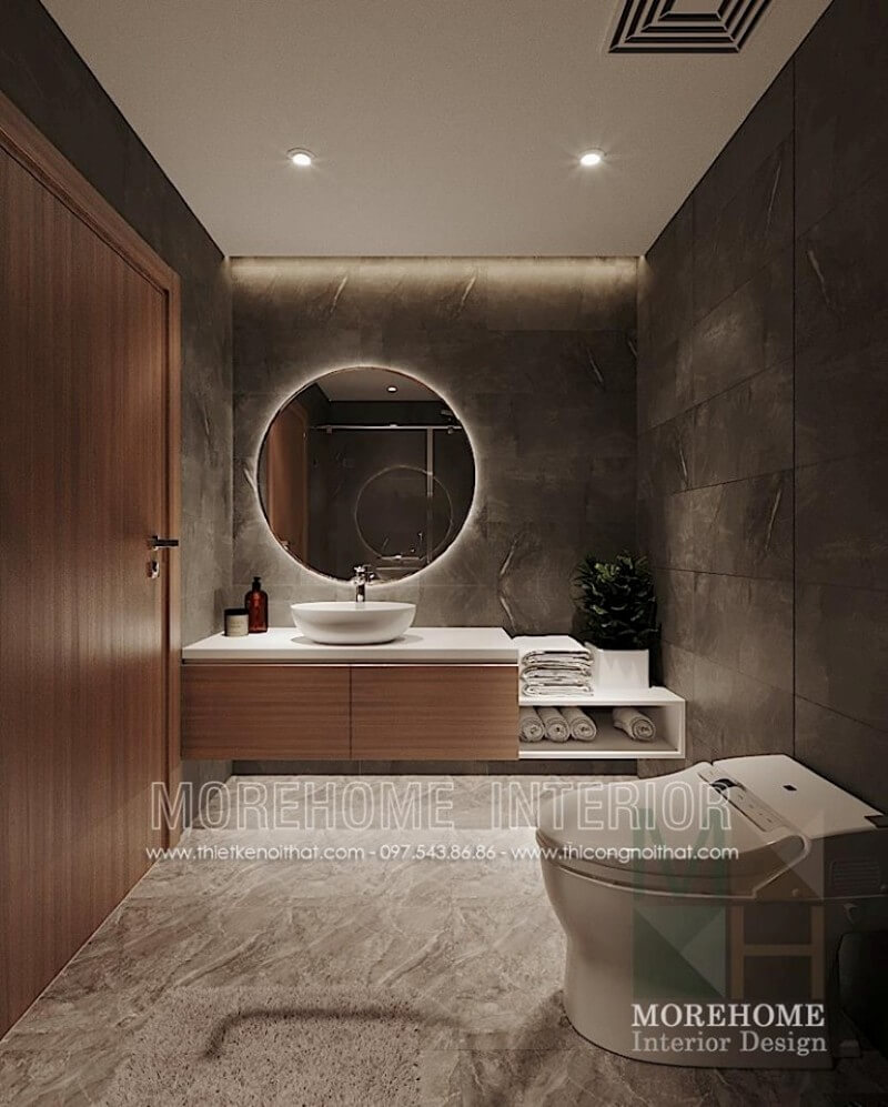 Mẫu thiết kế nội thất phòng tắm chung cư sang trọng và hiện đại Thiết kế phòng tắm chung cư