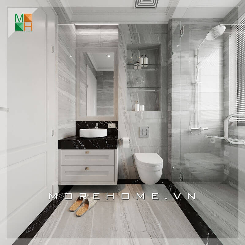 Thiết kế nhà vệ sinh hiện đại và sang trong cho chung cư, nhà phố, biệt thự. Thiết kế phòng tắm chung cư