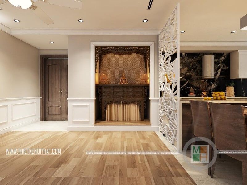 Mẫu thiết kế chung cư tiện lợi với cách bố trí không gian các phòng hợp lí khoa học mang đến không sống lí tưởng