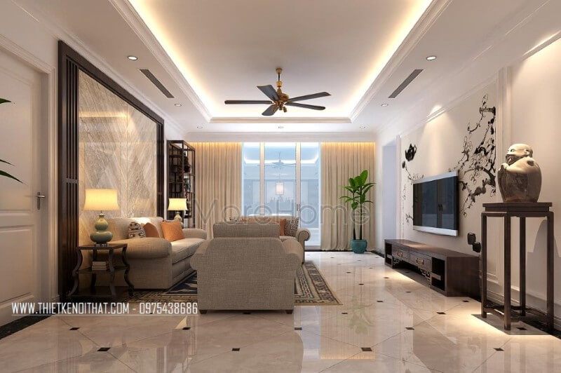 Mẫu thiết kế chung cư Thăng Long Number 1 đẳng cấp phong cách gỗ Việt