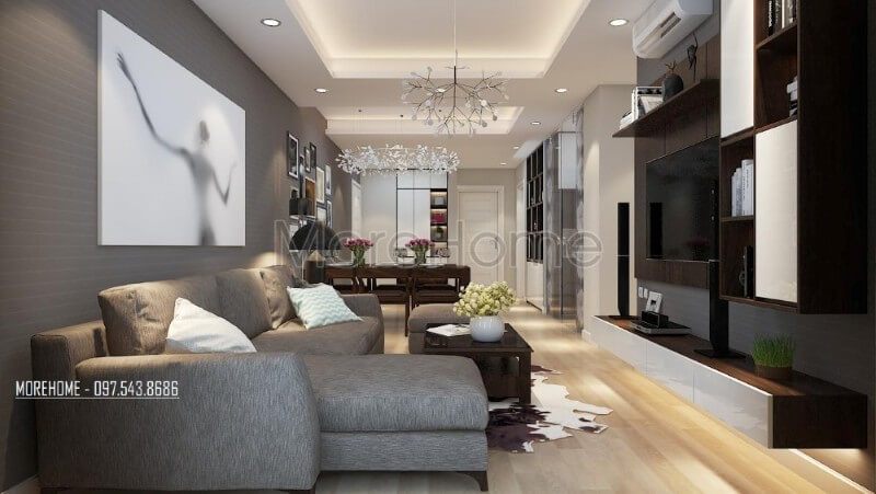 Thiết kế nội thất chung cư Hoàng Mai hiện đại