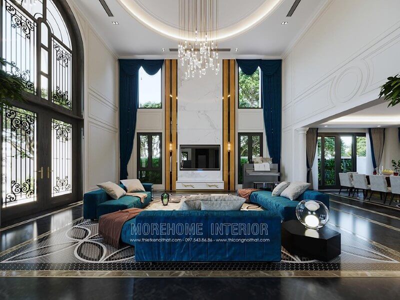 và sang trọng
Mẫu thiết kế nội thất phòng khách của biệt thự Hải Phòng đạt mức độ cao về chất lượng và sự sang trọng.