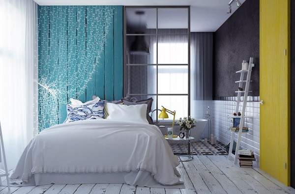 Phối màu sán tạo cho nội thất phòng ngủ quyến rũ hơn 