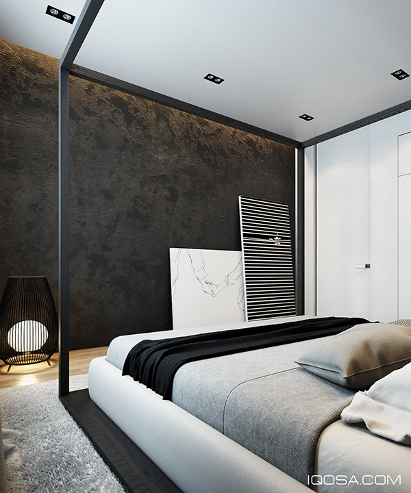 Thiết kế căn hộ chung cư với tone trăng đơn giản - tinh tế