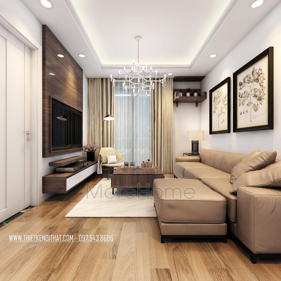 Thiết kế nội thất chung cư 90m2 Thiết kế nội thất chung cư 90m2