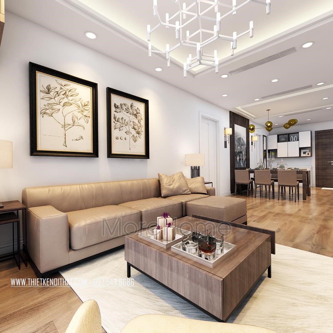 Thiết kế nội thất chung cư 90m2 Thiết kế nội thất chung cư 90m2