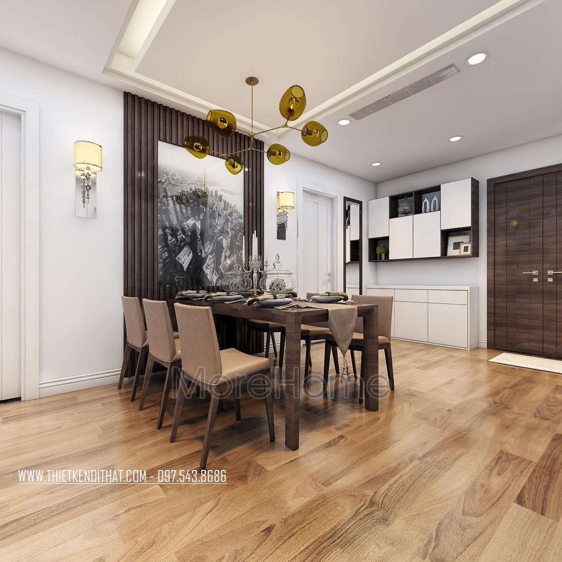 Thiết kế nội thất chung cư 90m2 Thiết kế nội thất chung cư 90m2
