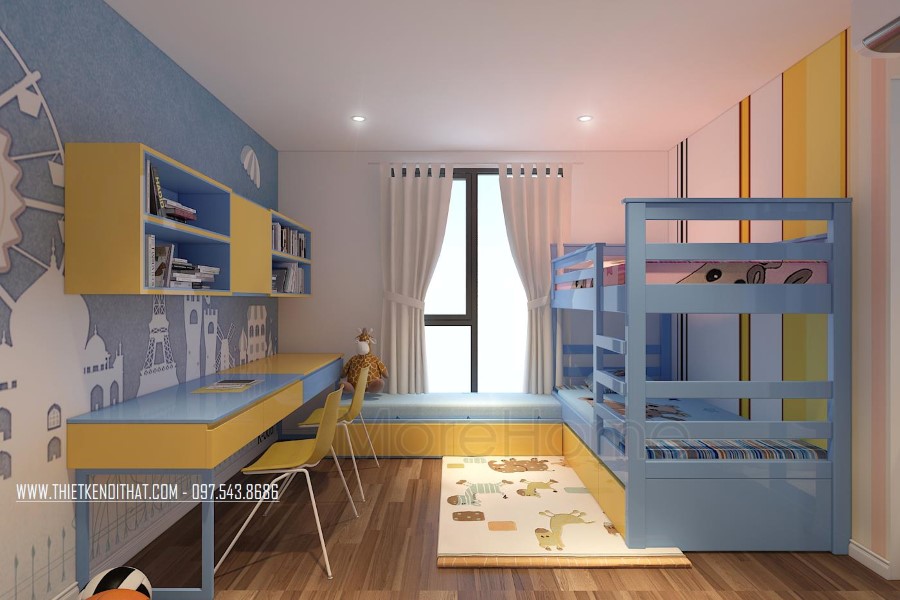 Thiết kế chung cư 50m2 2 phòng ngủ Thiết kế chung cư 50m2 2 phòng ngủ