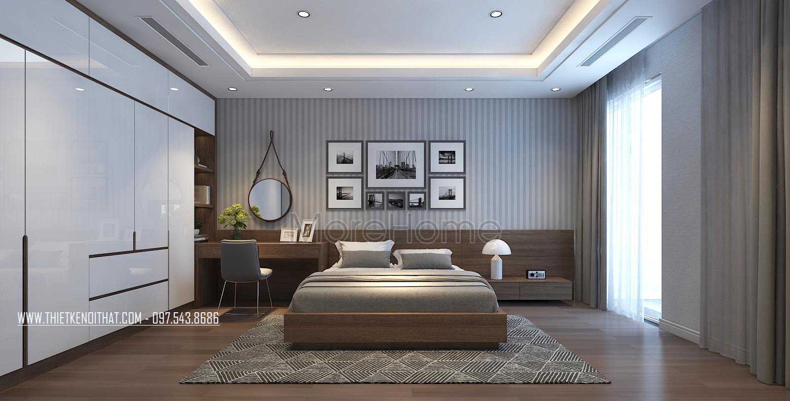 Giường ngủ gỗ công nghiệp Giường ngủ gỗ công nghiệp