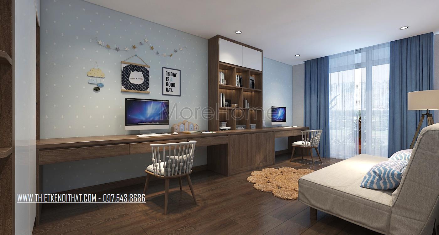 Thiết kế nội thất chung cư hiện đại với nội thất gỗ công nghiệp thiet-ke-chung-cu-12...