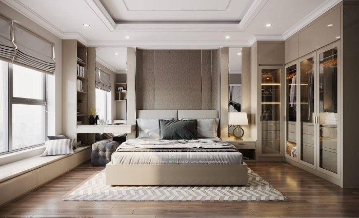 Thiết kế chung cư 2 phòng ngủ