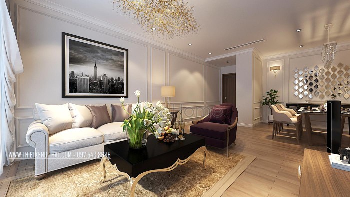 Thiết kế chung cư 70m2