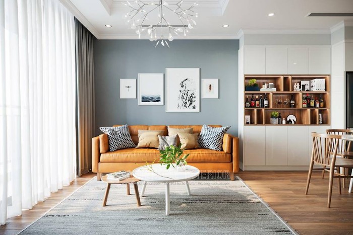 Thiết kế chung cư phong cách tối giản
