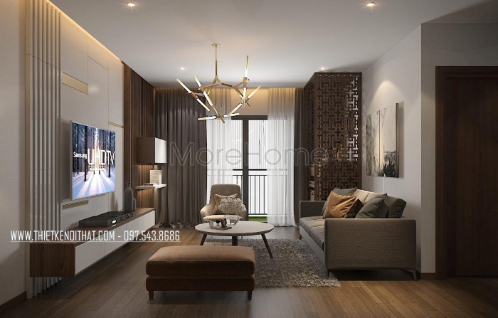 Thiết kế chung cư phong cách tối giản