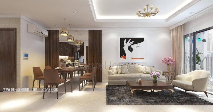 Thiết kế căn hộ sân vườn đẹp